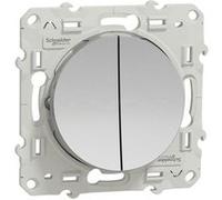 Double va-et-vient ODACE aluminium - SCHNEIDER ELECTRIC - S530214 Aluminium G
