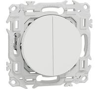 Double va-et-vient ou poussoir avec griffes odace 10AX Blanc craie - SCHNEIDER - S925214