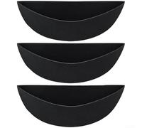 Doublure de rechange semi-circulaire en feutre de fibre de coco pour pots de fleurs muraux demi-ronds (demi-cercle 16i)