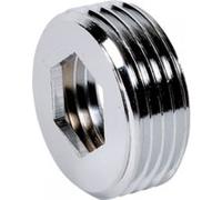 Doublure laiton mâle / femelle avec butée intérieure Ø 15/21 Ø 12/17 chromé BRICOZOR