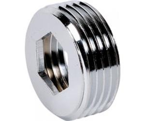Doublure laiton mâle / femelle avec butée intérieure Ø 15/21 Ø 12/17 chromé BRICOZOR