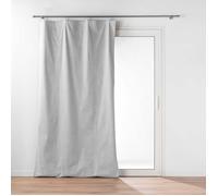 Doublure thermique avec anneaux pour rideaux Gris 130x230