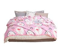 Douce et Moelleuse Couverture Motif de Flamant Chaud Couverture Polaire Couvre-Lit Draps Couverture de Canapé pour Adult/Enfants (Flamingo rose, 180 x 200 cm)