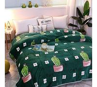 Douce et Moelleuse Couverture Motif de Flamant Chaud Couverture Polaire Couvre-Lit Draps Couverture de Canapé pour Adult/Enfants (Fraise, 180 x 200 cm)