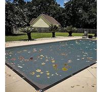 Douce Filet de Protection Piscine pour Rectangulaire 5 X 10 M Couverture Piscine D'hivernage, Bâche de Protection pour Creusées Et Hors Sol, en Polyéthène, Résistant, Maille Fine