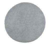 Atmosphera - Tapis Extra Doux - Effet Fourrure - Gris D80 cm
