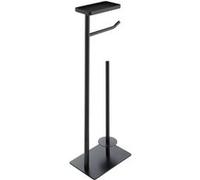 Douceur d interieur - Dérouleur de papier WC avec porte-téléphone - Noir Noir G