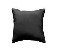 Douceur d'Intérieur 1600836 Coussin en Polyester-Fibre Noir 40 x 40 cm