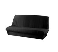 DOUCEUR d'INTERIEUR Housse de clic-clac matelassée unie Essentiel - Noir