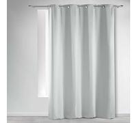 Douceur d'Intérieur 1605153 Rideau à Oeillet Occultant Polyester Neige 140 x 240 cm