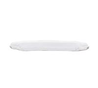 Galette 4 rabats 36 x 36 x 3.5 cm polyester uni essentiel Blanc