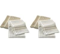 Douceur d'Intérieur, 2 Torchons (50 x 70 cm) Classico Lin, Eponge Mineur (Lot de 2)