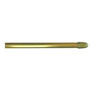 Douceur d'Intérieur, 2 Vitrages Ovales Extensible 11 mm (60 < 80 cm) Vo11 Or, Métal