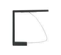 Douceur d'Intérieur, 4 Pinces-Nappes (6 x 5,3 cm) P, 2 Anthracite, Plastique-Metal