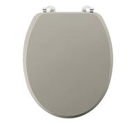Douceur d'Intérieur, Abattant de WC (37 x 46 cm) Matteis Taupe, MDF Uni Mat