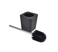 douceur d'intérieur, Brosse Wc (11.6 x 11.6 x 38.2 cm) Vitamine Noir, Plastique Soft Touch