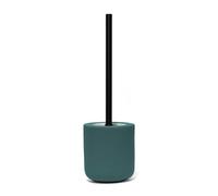 Douceur d'Intérieur, Brosse WC (Diamètre 11,4 x 38 cm) Mambo Emeraude, Grès Uni Soft Touch
