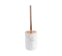 Douceur d'Intérieur, Brosse WC (Diamètre 12 x 42 cm) Marbre Gris, Céramique Imprimée