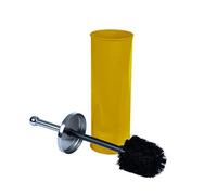 Douceur d'Intérieur, Brosse WC (Diamètre 9,5 x 37 cm) Metalia Miel, Métal Uni