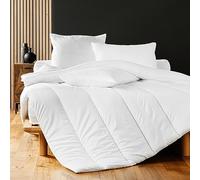 Douceur d'Intérieur, Couette 2 Personnes (260 x 240 cm) Premium Blanc, Polyester Anti-Acarien
