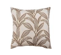 Douceur d'Intérieur, Coussin Décoratif Déhoussable, 45 x 45 cm, Mickie | Noisette, motif imprimé métallisé, moelleux, fermeture ZIP, facile à installer, pour la décoration d'intérieur, canapé, salon