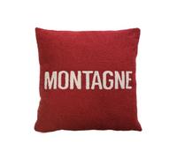 Douceur d'Intérieur, Coussin Décoratif Déhoussable, 45 x 45 cm, Montagne | Bouclette, moelleux, fermeture ZIP, facile à installer, pour la décoration d'intérieur, canapé, salon