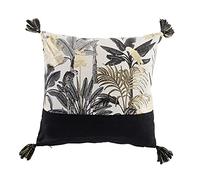douceur d'intérieur, Coussin Déhoussable (40 x 40 cm) Karaba, Coton Imprimé Métallisé