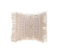 Douceur d'Intérieur – Coussin déhoussable Macralina – Coton macramé 40x40 cm Naturel