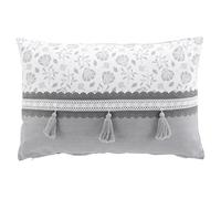Coussin Déco Imprimé Flavie 40x60cm Gris