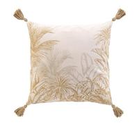 Douceur d'Intérieur, Coussin Déhoussable (45 x 45 cm) Dune Naturel, Coton & Polyester Imprimé