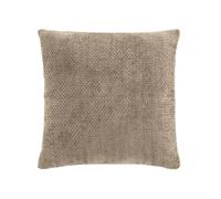 Coussin Déco en Velours Chenillé "Leo" 45x45cm Sable