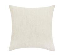 Douceur d'Intérieur, Coussin Déhoussable (45 x 45 cm) Nando Naturel, Effet Lin Tissé
