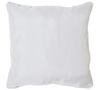 Douceur d'Intérieur, Coussin Déhoussable (60 x 60 cm) Essentiel Blanc, Polyester Uni