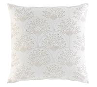 Douceur d'Intérieur, Coussin Déhoussable (60 x 60 cm) Majestia Naturel, Polyester Imprimé Métallisé