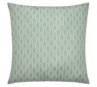 Douceur d'Intérieur, Coussin Déhoussable (60 x 60 cm) Piana Sauge, Polyester Imprimé Métallisé