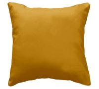 Douceur d'Intérieur - Coussin déhoussable compressé 60x60 cm en polyester, coloris ocre