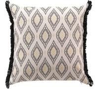 Douceur d'intérieur - Coussin déhoussable FELL - Polycoton imprimé métallisé - 45 x 45 cm - Multicolore - FELL Douceur d'intérieur Multicolore G