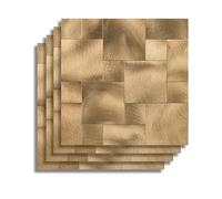 douceur d'intérieur, Crédence Adhésive Cuisine, Salle de Bain, Travertin, Cuivre, 4 Pièces, 25 x 25 cm, Crédence Épaisse, 3D, Carrelage Adhésif Mural, Lavable, Imperméable