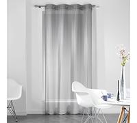 Voilage à œillets - Dandy - 140 x 240 cm - Fils coupés - Gris