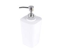 douceur d'intérieur, Distributeur Savon (7.3 x 7.3 x 18 cm) Vitamine Blanc, Plastique Soft Touch