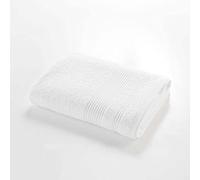 Douceur d'Intérieur – Drap de douche Tendresse – 70 x 130 cm – Éponge unie 100% coton – Blanc