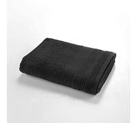 Douceur d'Intérieur Drap de douche Tendresse 70 x 130 cm éponge unie 100% coton Noir