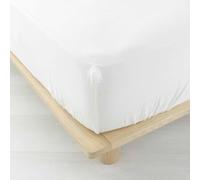 Drap Housse en Gaze de Coton Angelia 140x190cm Blanc