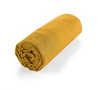 Drap Housse en Coton Biolina 140x190cm Ocre