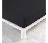 Drap Housse Jersy 140x190cm Charbon