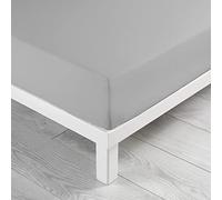 Drap Housse en Coton Linette 140x190cm Gris
