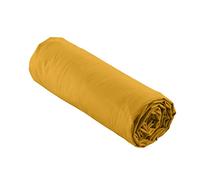 Drap housse 140x190 cm - Percale 100% coton - Bonnet 30 cm - Jaune
