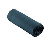 douceur d'intérieur, Drap Housse (180 x 200 cm) Percaline Bleu Nuit, Percale de Coton