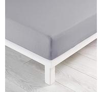 Douceur d'Intérieur drap housse 2 personnes 140 x 190 cm jersy galet