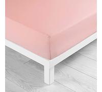 douceur d'intérieur, Drap Housse (90 x 190 cm) Jersy Dragée, 100% Coton